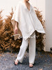 ZAANLI｜ZN40008-2 杏驼 裸感羊毛羊绒针织长裤 商品缩略图5