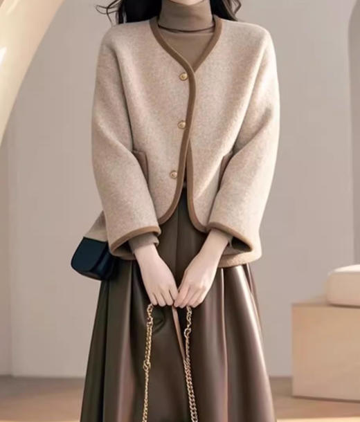 裁缝学苑AS419新款一整套小香风外套上衣女装两件套装裙纸样裁剪样板 商品图2