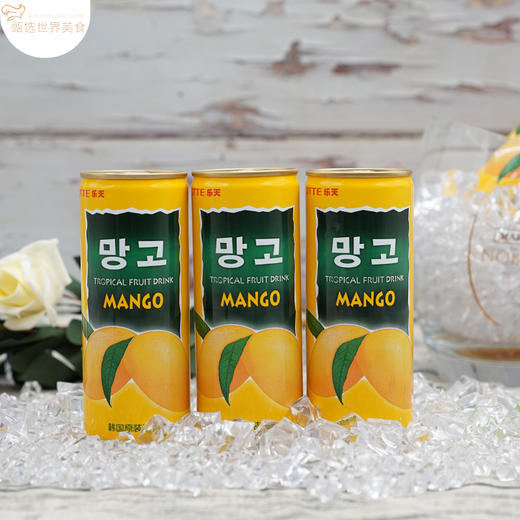 【乐天】韩国原装进口 网红饮料整箱 LOTTE乐天芒果汁饮品罐装 商品图4