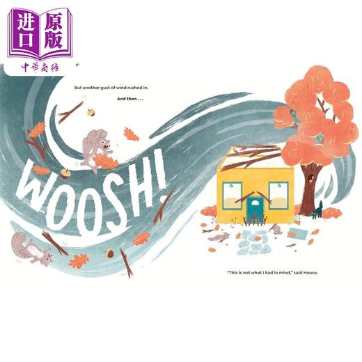 【中商原版】房子里的帽子 A Hat for House One Storm Many Helpers 英文原版 儿童绘本故事图画书 精装读物 进口童书 3-7岁 商品图4