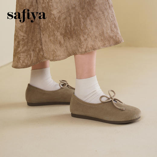 预售10天发|Safiya/索菲娅2025咖啡庄园复古软底休闲外穿舒适勃肯鞋SFD1112414 商品图3