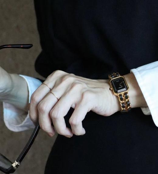 经典香奶奶方糖原装机芯纯皮表链石英手表 商品图6