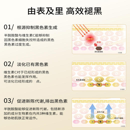 日本盐野义Cinal希纳露美白丸内服祛斑美容淡斑VC去黑色素沉淀 商品图3