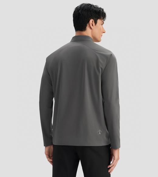 点此购买 迪桑特DUALIS都市通勤春秋季简约轻薄男款长袖POLO衫 ly 308502 商品图4