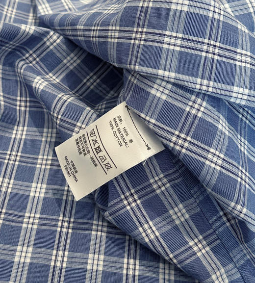 the barnet八奶蓝色小方格衬衫衬衣0811 商品图9
