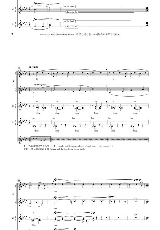 杨鸿年合唱精品 : 活页.引子与托卡塔 商品图3