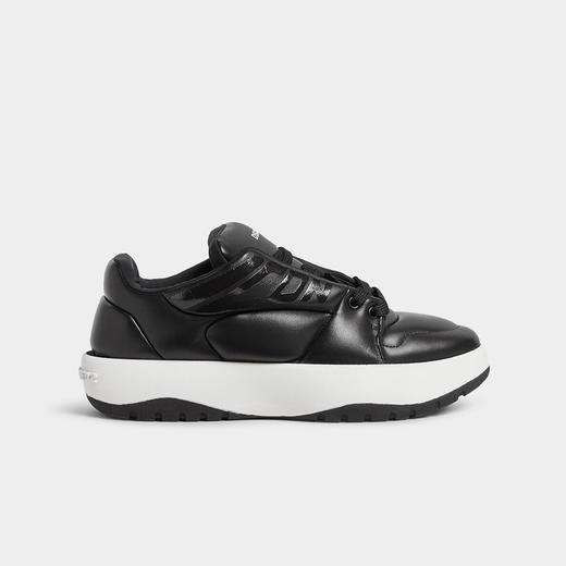 DSQUARED2 男士衬垫和绗缝皮革休闲运动鞋 黑色 SNM0393 35605520 2124 商品图0