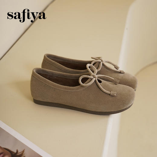 预售10天发|Safiya/索菲娅2025咖啡庄园复古软底休闲外穿舒适勃肯鞋SFD1112414 商品图1