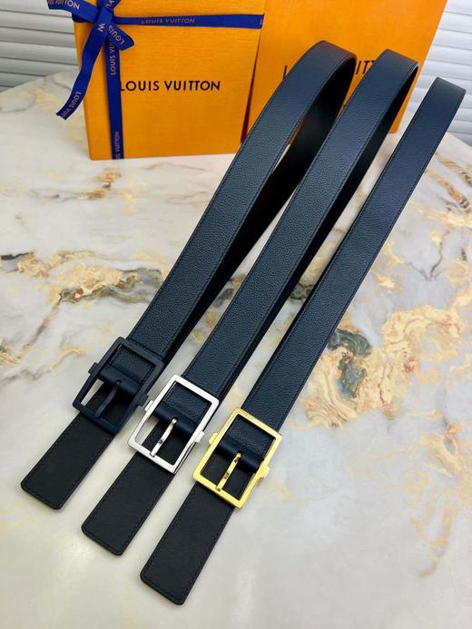 驴家 荔枝纹搭配平纹牛皮腰带，方形搭扣自由翻转，腰带双面可用 商品图1