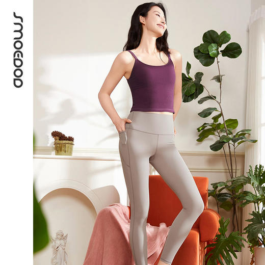 2025春夏SMOEDOD/水沐伊朵瑜伽运动U型背心气质优雅稳固一体杯50189 商品图4