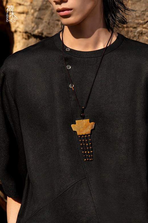 荷木HEMU丨[MEN]墨寻·短袖上衣 商品图2