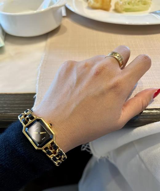 经典香奶奶方糖原装机芯纯皮表链石英手表 商品图4