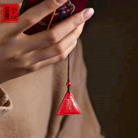 【黄老师推荐】吉祥如意朱砂手机链