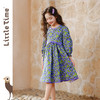Little time女童连衣裙2025春季新款法式公主裙儿童复古碎花长裙 商品缩略图2