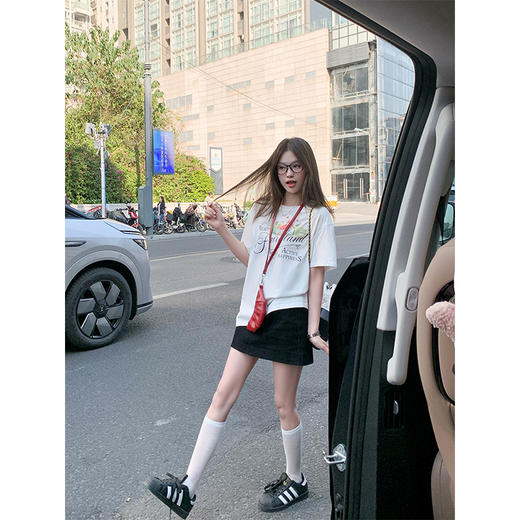 <曾小咸推荐>白色印花短袖 日常119.99/件 立减60 秒杀59.99/件！！ 商品图3