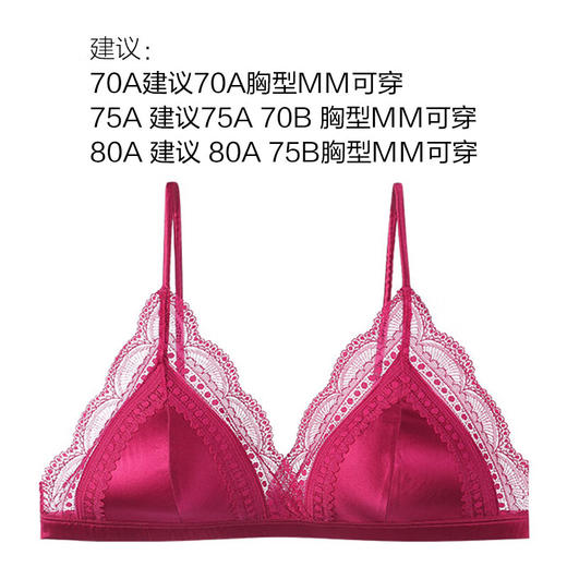【3F】安莉芳小胸无钢圈三角杯文胸女薄款蕾丝法式内衣EB00062 商品图6
