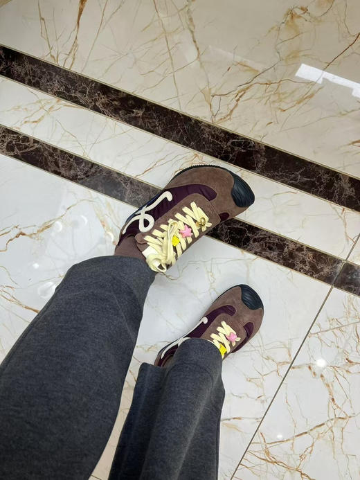 12-2明星款 原楦 Lew男女同款 糖果串珠阿甘鞋 彩色卡通珠串 系带休闲鞋 商品图0