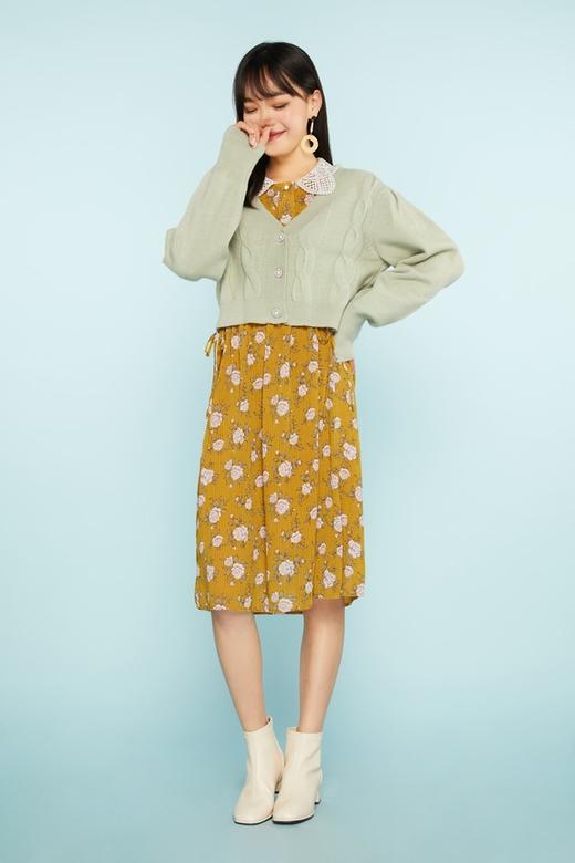 L.Fleuri 珠宝纽扣针织开衫 11435 商品图1