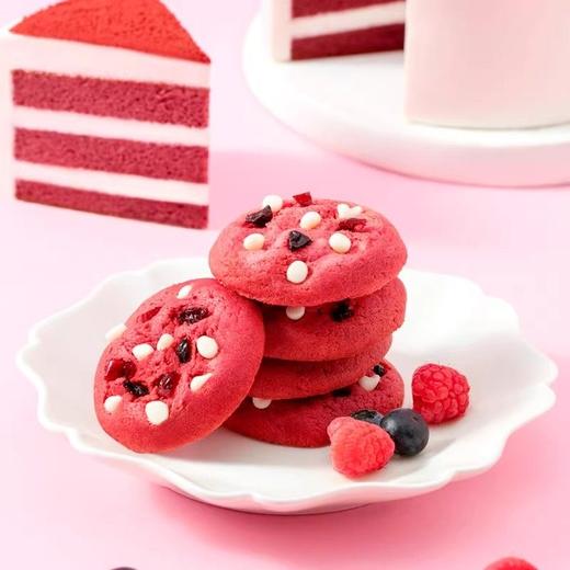 【休闲零食】趣多多软曲奇红丝绒莓果味/红提味袋装 80g 商品图4