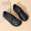 信诺真皮舒适妈妈鞋2025新款春秋款超软平底中老年女单鞋休闲皮鞋X5C032-22 商品缩略图3