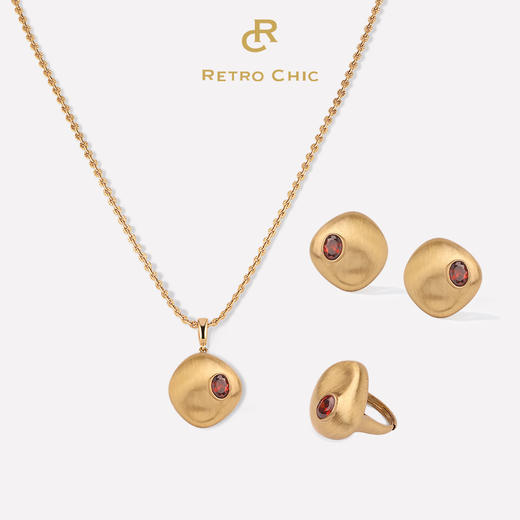 Ancient Rome古罗马时期 | 金丝石榴石三件套 商品图0