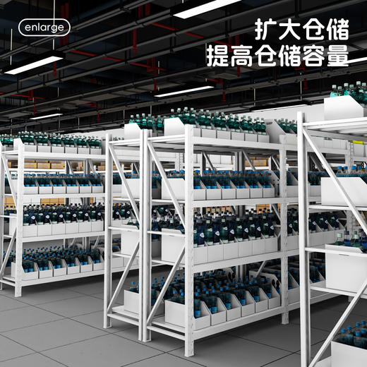 留存道货架库位盒塑料盒厨房柜子桌面零食收纳筐 深柜直角收纳盒 商品图4