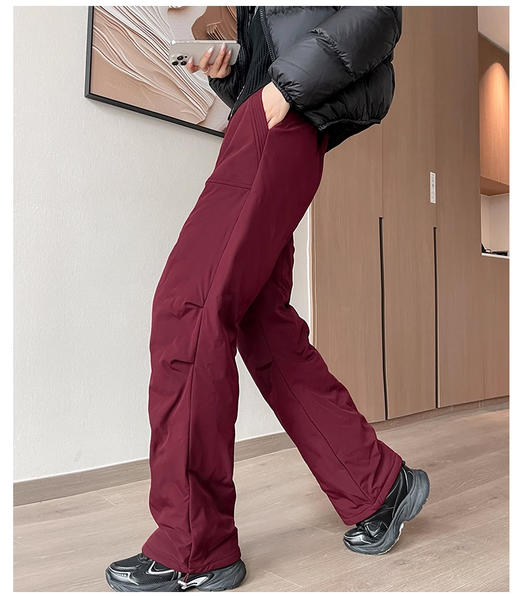 裁缝学苑AS417三防工装羽绒裤纸样女装外穿新款防寒阔腿棉裤样板 商品图6