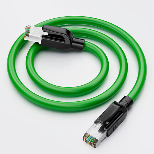 爆款热卖@超六类【绿色双屏蔽伺服专用网线】 EtherCAT伺服8芯高柔工业级以太网线超6六类千兆双屏蔽工业Profinet网线伺服EtherCAT屏蔽成品超六6类千兆 商品图7