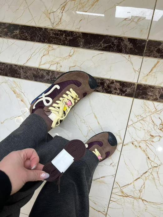 12-2明星款 原楦 Lew男女同款 糖果串珠阿甘鞋 彩色卡通珠串 系带休闲鞋 商品图2