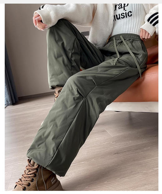 裁缝学苑AS417三防工装羽绒裤纸样女装外穿新款防寒阔腿棉裤样板 商品图7