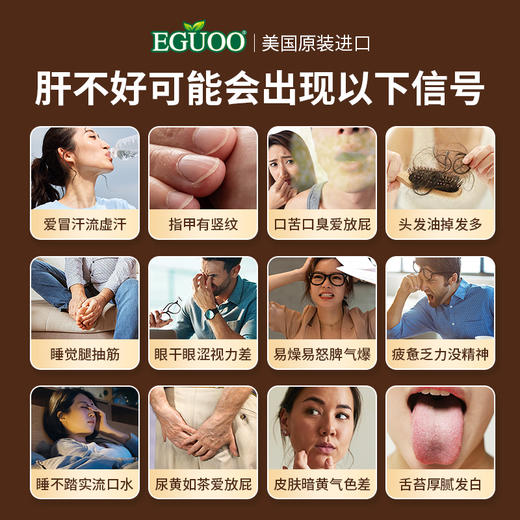 美国进口EGUOO水飞蓟辅酶Q10胶囊转氨酶熬夜喝酒奶蓟草调肝非片l 商品图1