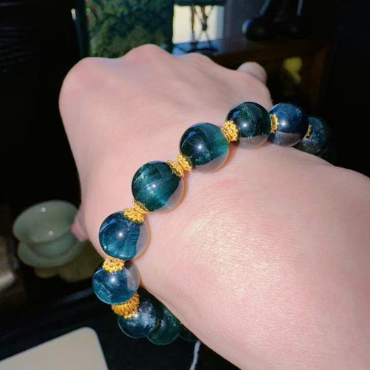 10mm单圈全色蓝碧玺手链 商品图4