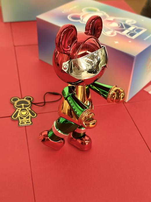 保真代购259！真品少量 星际熊客厅摆件电镀工艺公仔 关节头部可旋转  高度159mm 商品图4