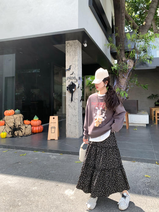 【179元任选2件】最后一波现货！圆领加绒卫衣 加绒半身裙 商品图5