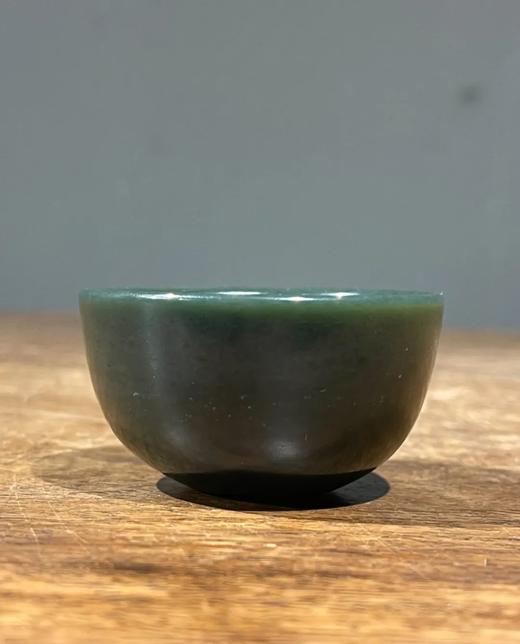 和田碧玉雕敝口杯，顺丰包邮 商品图10