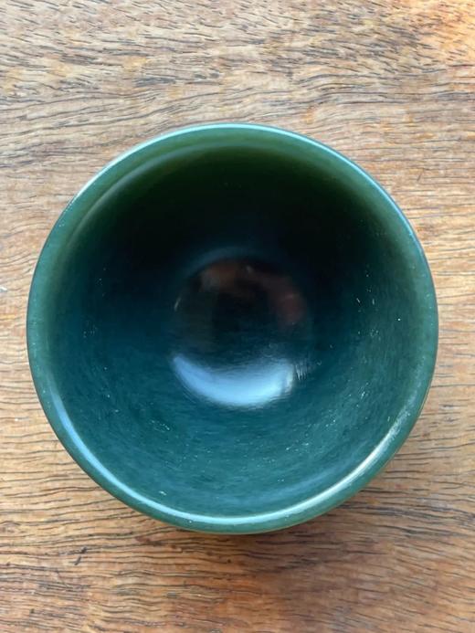 和田碧玉雕敝口杯，顺丰包邮 商品图7