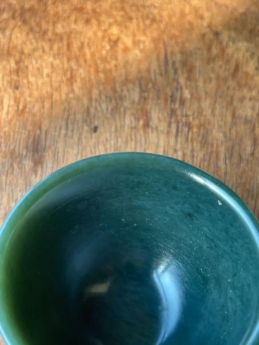 和田碧玉雕敝口杯，顺丰包邮 商品图4