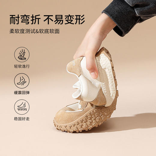 优选丨ZHR则则复古德训鞋女春季新款软底增高休闲女鞋轻量百搭阿甘鞋女 商品图4