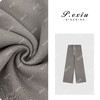 PanYiXiu/潘依绣加厚磨绒侧条纹保暖舒适抽绳休闲裤 W-62616 商品缩略图0
