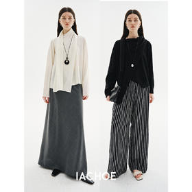 棉仓3571505021-IACHOE【小熊】不对称羊毛针织毛衣