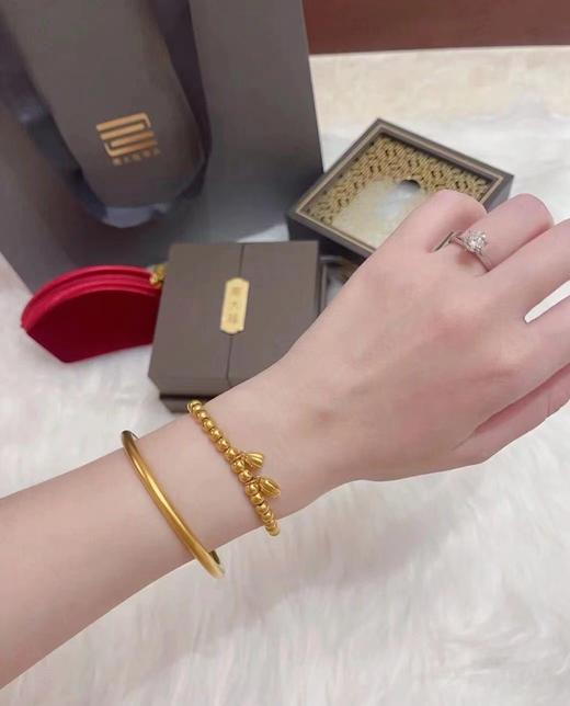 D020970两世欢手链+黄金素圈搭配在一起真的好嗑 商品图4