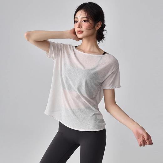 【限时秒】YOGACODE【火树银花系列】运动罩衫女夏季薄款垂感遮肉瑜伽服罩衫DWA115013 商品图1