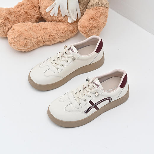 经典鲨2025年春季新品时尚拼色一脚蹬平底舒适跑步休闲鞋女KW233-517071 商品图3