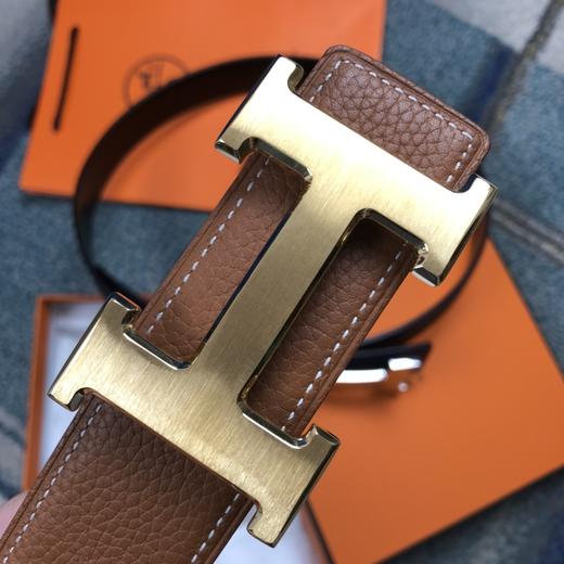 马家御用进口Epsom&Swift皮 ，定制精钢五金 真金电镀 激光镌刻LOGO ，双面自由切换使用！🎁配全套专柜包装 商品图2