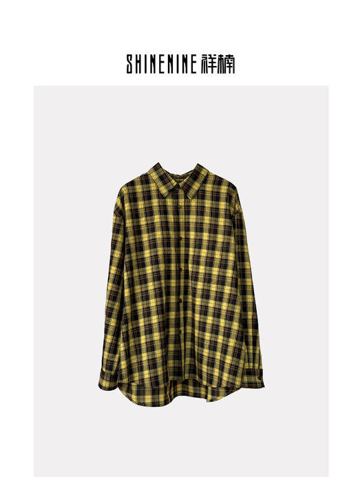 41352146格纹长袖衬衫 商品图0
