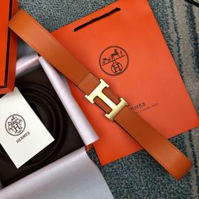 马家 腰带 御用原厂Epsom&Swift皮 进口定制精钢五金 ,精工H扣拉丝面料，真金电镀 激光镌刻LOGO ,🎁配全套专柜包装 ，宽:3.8cm