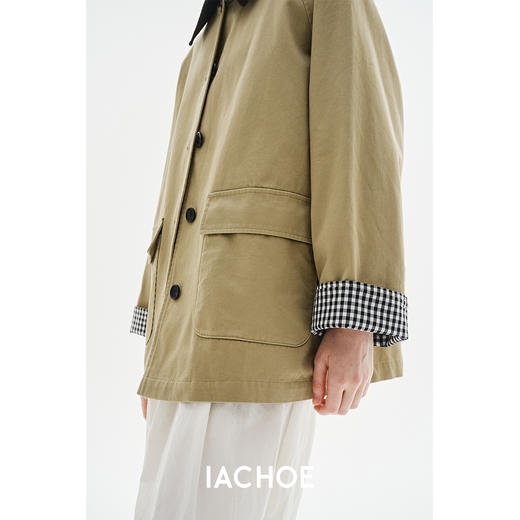 棉仓3571509001-IACHOE巴恩凤中长款外套 商品图3