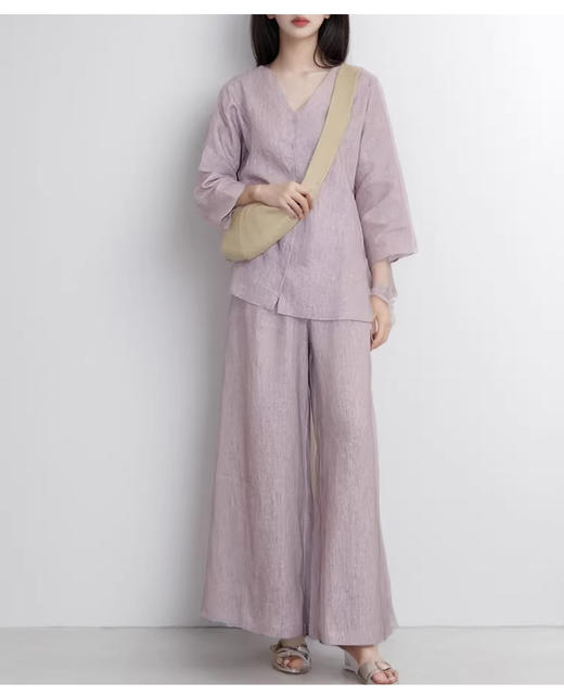 裁缝学苑AQ421韩系松弛感棉麻衬衫纸样阔腿裤子套装女装服装打板裁剪 商品图1