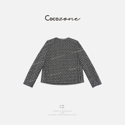 COCO ZONE 小香风高级感圆领单排扣长袖外套ACD1A0200 商品图1