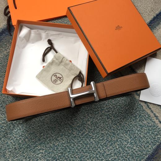 马家 御用进口Epsom&Swift皮 ，定制精钢五金 真金电镀 激光镌刻LOGO ，双面自由切换使用！🎁配全套专柜包装 商品图0